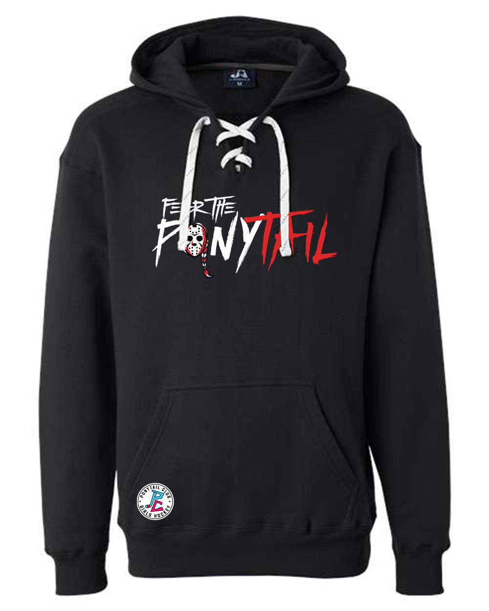 FEAR THE PONYTAIL HOODED SWEATSHIRT ADULT