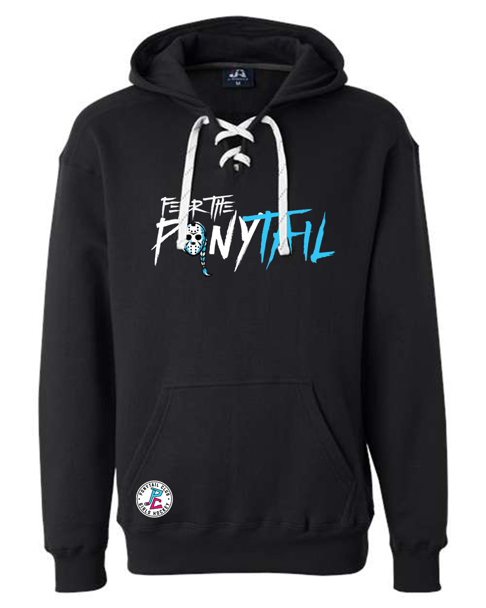 FEAR THE PONYTAIL HOODED SWEATSHIRT ADULT
