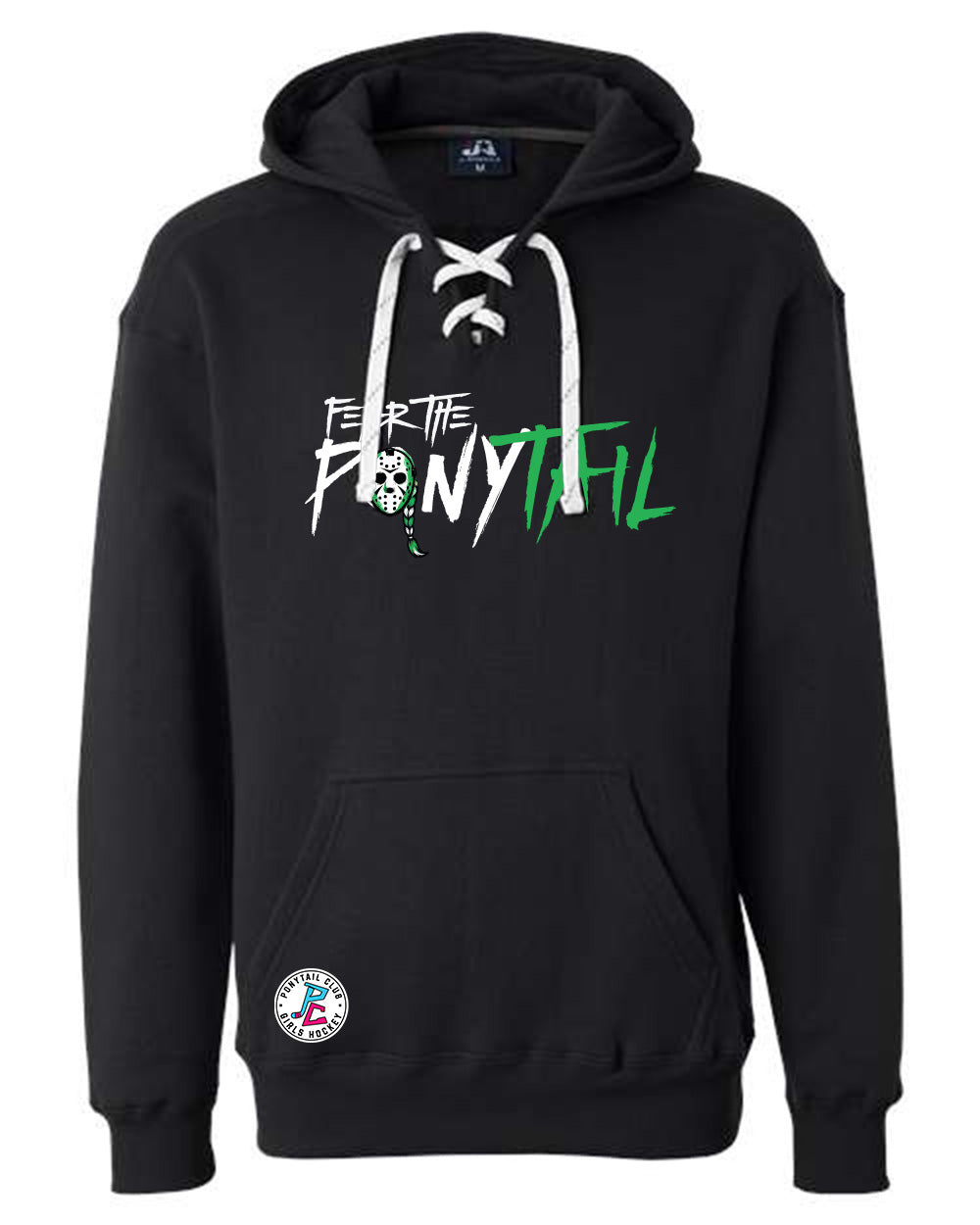FEAR THE PONYTAIL HOODED SWEATSHIRT ADULT
