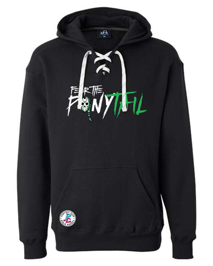 FEAR THE PONYTAIL HOODED SWEATSHIRT ADULT