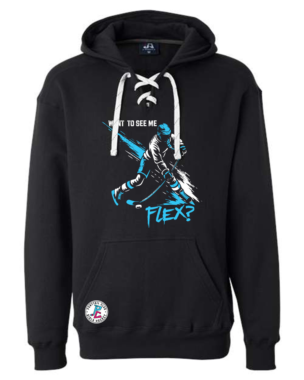 WANT TO SEE ME FLEX? HOODED SWEATSHIRT ADULT