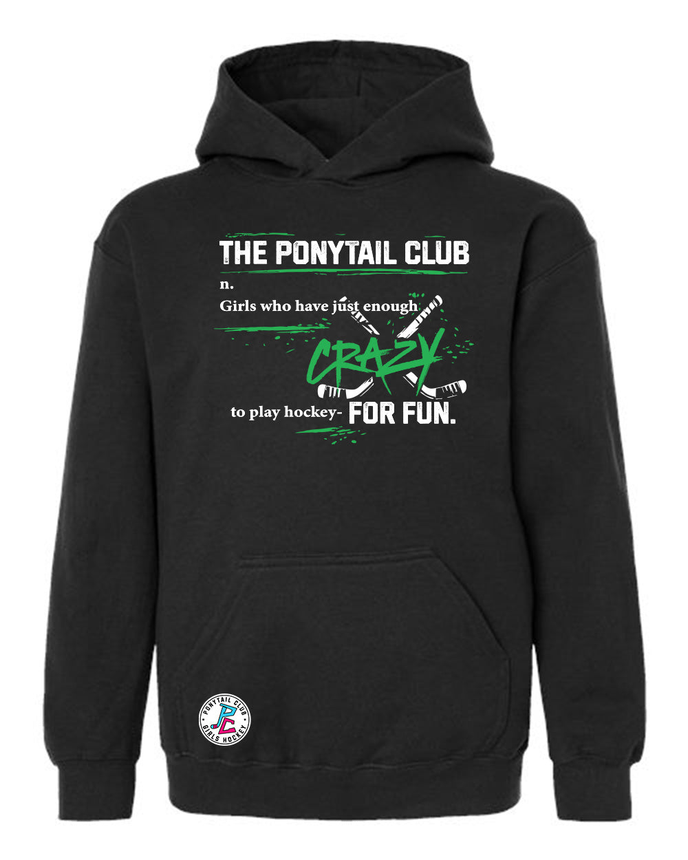 THE PONYTAIL CLUB DEFINITION HOODED SWEATSHIRT YOUTH