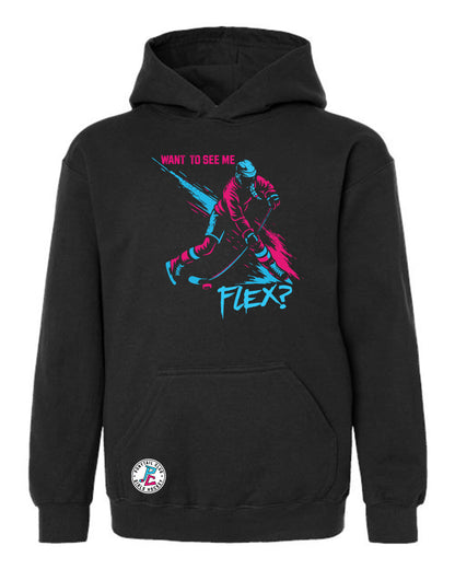 WHAT TO SEE ME FLEX? HOODED SWEATSHIRT YOUTH