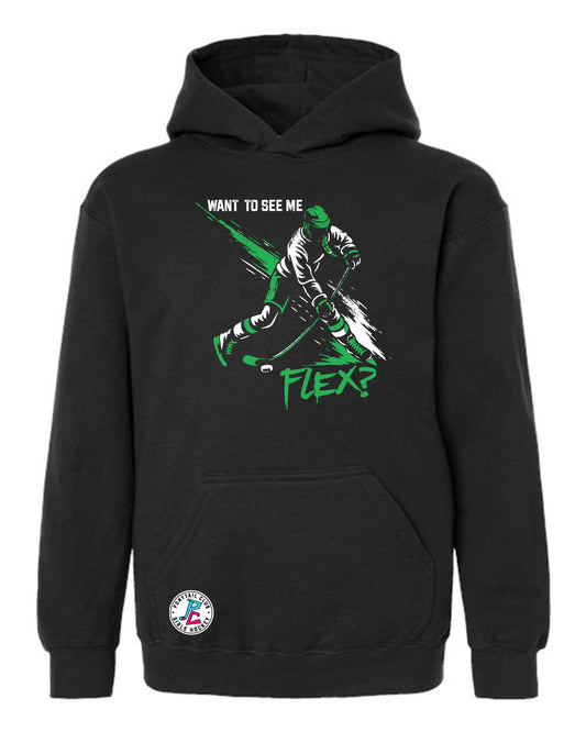 WHAT TO SEE ME FLEX? HOODED SWEATSHIRT YOUTH