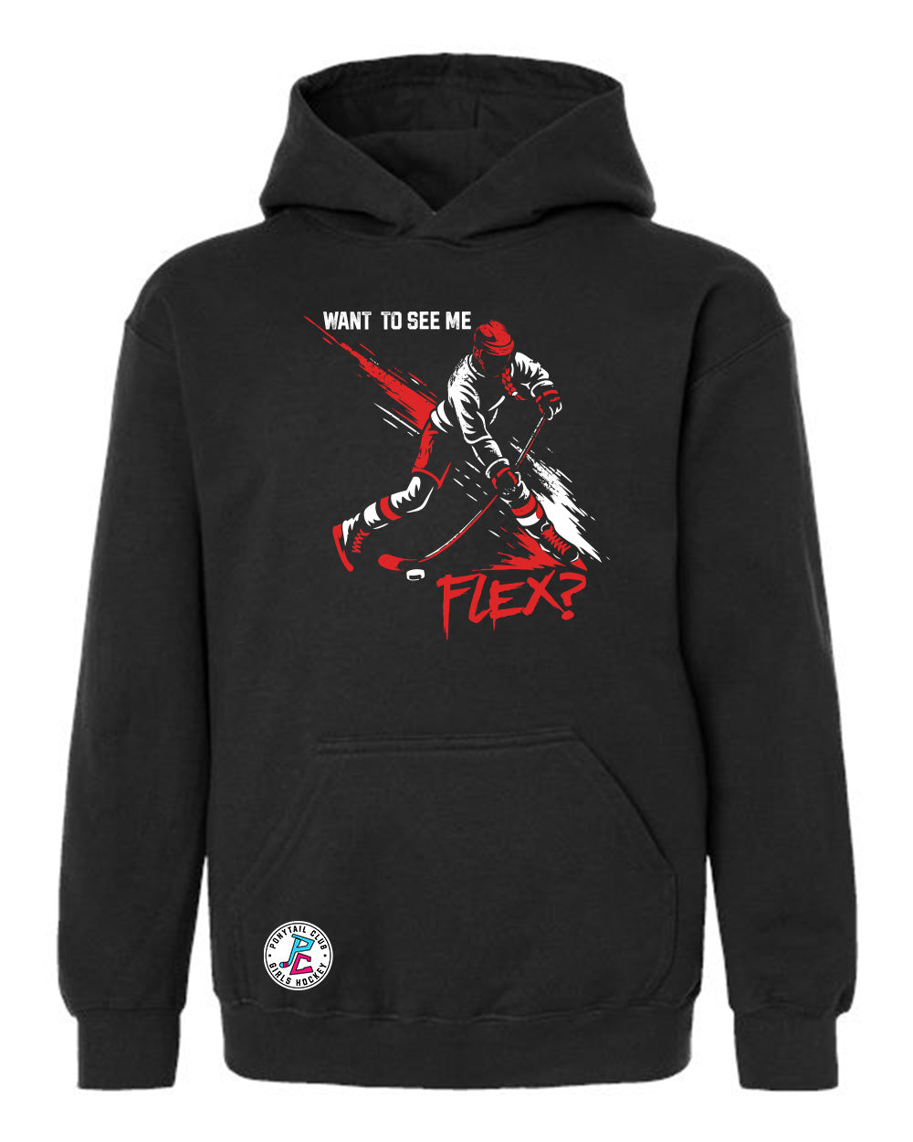 WHAT TO SEE ME FLEX? HOODED SWEATSHIRT YOUTH