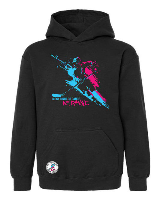MOST GIRLS DANCE WE DANGLE HOODED SWEATSHIRT YOUTH