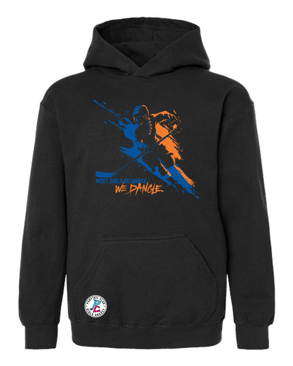 MOST GIRLS DANCE WE DANGLE HOODED SWEATSHIRT YOUTH