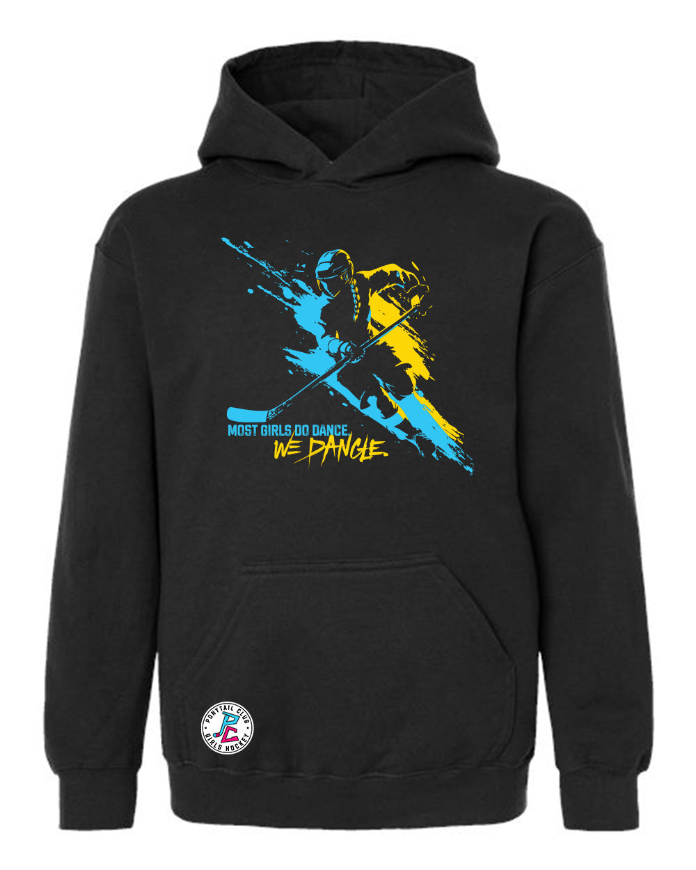 MOST GIRLS DANCE WE DANGLE HOODED SWEATSHIRT YOUTH