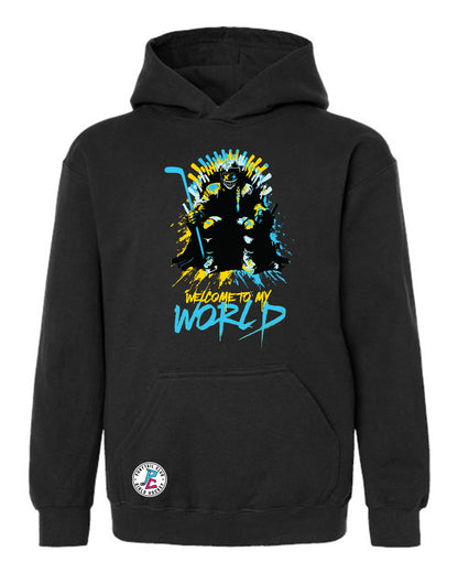 WELCOME TO MY WORLD HOODED SWEATHSIRT YOUTH